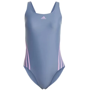 adidas Femme 3-Stripes Swimsuit, Preloved Ink/Preloved Purple, 34 pas cher