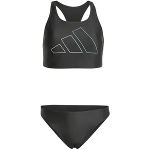 adidas Femme BIG Bars Y-Back Bikini, Black, 32 pas cher