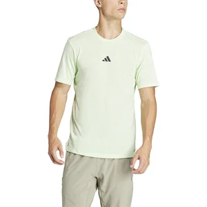 adidas Homme Workout Logo Tee, Semi Green Spark/Black, SVendu paramazon