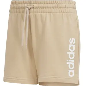Adidas Short en molleton Linear Essentials brun M pas cher