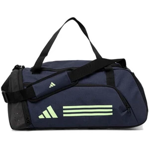 adidas Mixte Essentials 3-Stripes Duffel Bag, Shadow Navy/Green Spark, S pas cher
