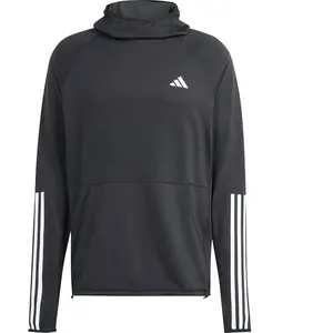 Sweatshirt à capuche adidas Own the Run 3 Stripes Noir L MAG7348459
