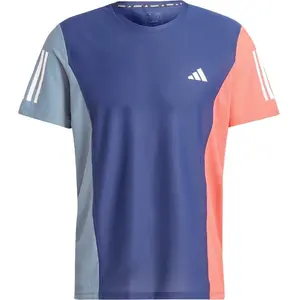 Comparateur de prix : adidas T-shirt Own The Run Colorblock bleu S