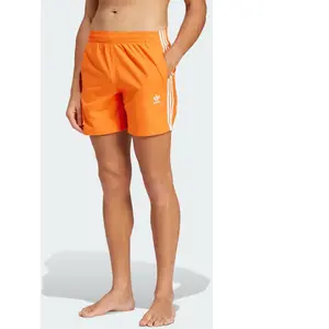 adidas Short de bain Originals Adicolor 3-Stripes - Orange, Orange XL pas cher
