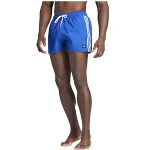 adidas Homme 3-Stripes CLX Very-Short-Length Swim Shorts, Royal Blue/White, XXLVendu parspartoo