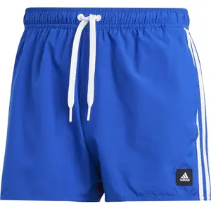 Comparateur de prix : adidas Homme 3-Stripes CLX Very-Short-Length Swim Shorts, Royal Blue/White, S