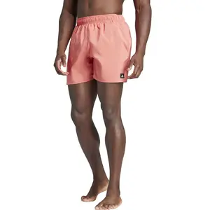 adidas Homme Solid CLX Short-Length Swim Shorts, Preloved Scarlet/White, M