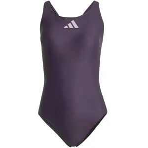 adidas Maillot de bain 3 Bar Logo violet 44 pas cher