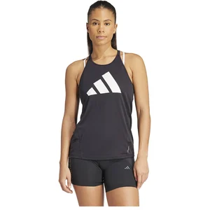 adidas Femme Run It Stripes Tank Top, Black, XS pas cher