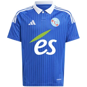 Adidas T-shirt Manches Courtes Junior Domicile Rc Strasbourg 24/25 pas cher