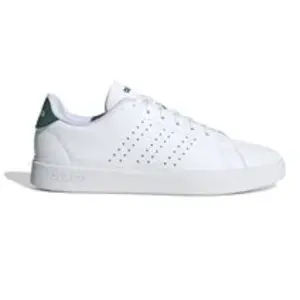 adidas Homme Advantage 2.0 Shoes Chaussures, Cloud White/Core Black/Green, 44 EU