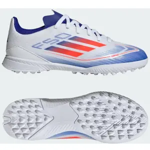 adidas Chaussure F50 League Turf Enfants - Blanc, Blanc 38 pas cher