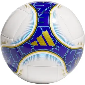 adidas Unisex Ballon Messi Club, White / Mystery Ink / Lucid Blue / Lucky Blue, 5 pas cher