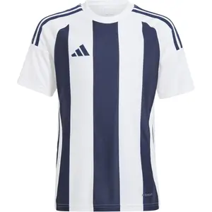 Comparateur de prix : adidas Maillot de football en textile pour enfant, à rayures, taille 24, bleu et blanc, 164