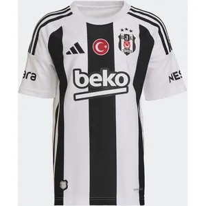 Comparateur de prix : adidas Maillot rayé Unisexe pour Enfants de 5 à 6 Ans, Blanc/Noir