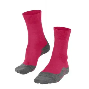FALKE TK5 Wander W So laine 1 paire, Chaussettes de randonnée Femme, Rose Rose/Grey 8560, 41-42 pas cher
