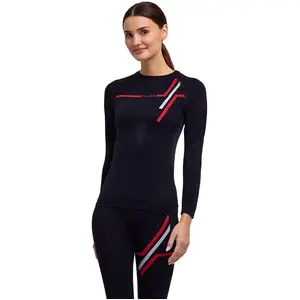 Maillot manches longues femme Falke Noir 39184-3000 pas cher