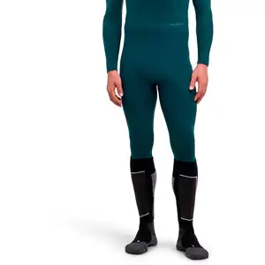 Falke Warm Long Collant tight Hommes-vert, Taille XL pas cher