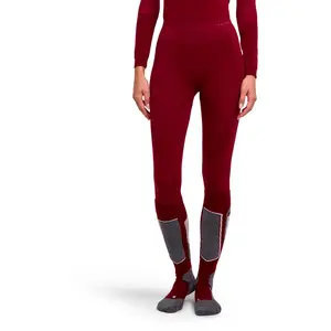 Falke Warm Long Collant tight Femmes-rouge, Taille M pas cher