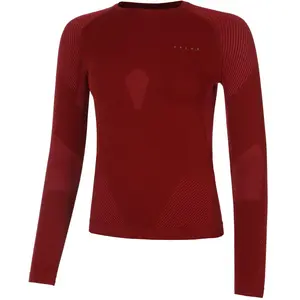 Falke Warm Haut Manches Longues Femmes - Rouge, Taille XL pas cher