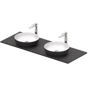 Comparateur de prix : Duravit Sivida Plan de toilette avec 2 vasques, 268016FI00,