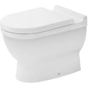 Duravit Starck 3 Cuvette au sol, carénage jusqu au mur, 2068090000, ba...