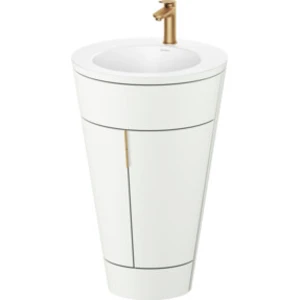 Duravit Starck 1 c-bonded Ensemble au sol, rond, 560x864x605mm, lavabo...