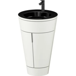 Comparateur de prix : Duravit Meuble sous lavabo c-bonded Set Starck 1 56x86,4x60,5cm, st, G noir, No blanc s-mat