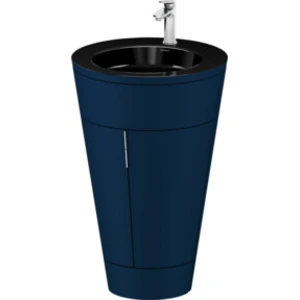 Comparateur de prix : Duravit Meuble sous-lavabo c-bonded Set Starck 1 56x86,4x60,5cm, st, gris chromé, bleu mat s-matt