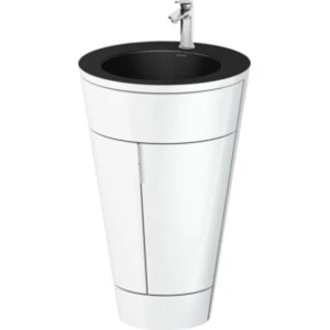 Comparateur de prix : Duravit Meuble sous-lavabo c-bonded Set Starck 1 56x86,4x60,5cm, st, IB, chr mat, blanc laqué
