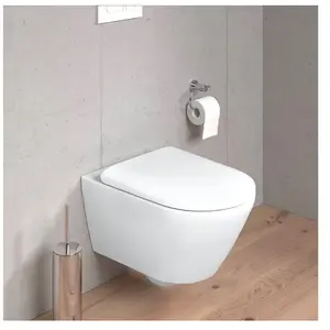 Duravit Plinero Cuvette suspendue avec abattant WC, 459709ACA1,
