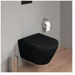 Duravit Plinero Cuvette suspendue avec abattant WC, 459709AFA1,Vendu parreuter
