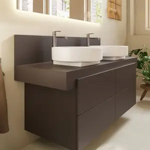 Comparateur de prix : Console Balcoon Duravit Rectangulaire, 2 Découpes Des Deux Côtés