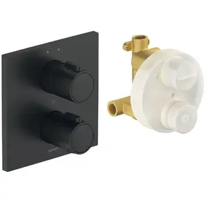 Robinetterie thermostatique Duravit Thermostat encastré Set, 2 consommateurs, TH4200007046 pas cher
