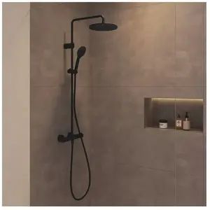 Colonne de douche thermostatique MinusFlow noir mat Duravit pas cher