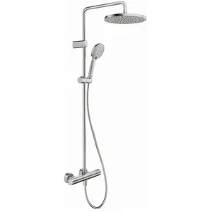 Comparateur de prix : Colonne de douche thermostatique DURAVIT MinusFlow inox brossé