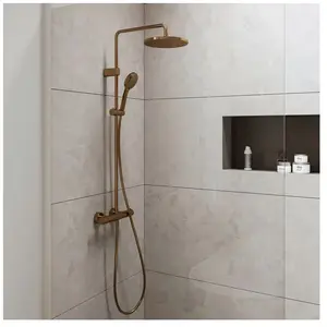 Colonne de douche thermostatique DURAVIT 1000 Bronze brossé pas cher