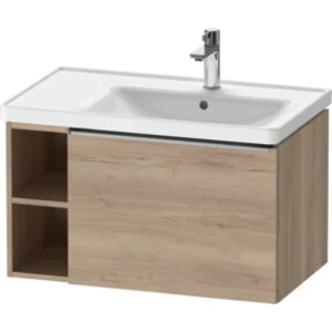 Comparateur de prix : D-Neo Duravit Meuble sous-lavabo suspendu, 784x440x452mm, 1 tiroir, 1 compartiment ouvert sur le côté gauche, avec poignée acier inox brossé, DE4257070550000