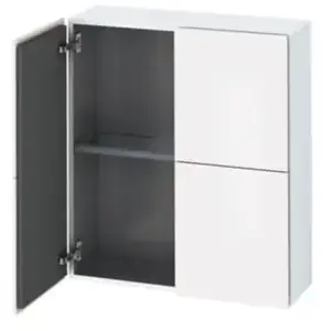Comparateur de prix : Duravit L-Cube Armoire mi-haute, 2 portes, LC116705555,