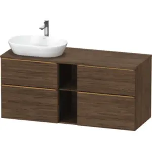 Duravit Meuble sous-lavabo D-Neo 140x55 cm, 2 tiroirs, 2 portes, blanc...