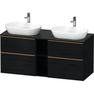 Duravit Meuble sous-lavabo D-Neo 140x55 cm, 2 tiroirs, 2 portes, blanc...