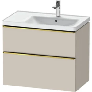 Duravit Meuble sous lavabo D-Neo 78,4x45,2cm, 1 porte, B R, gris poli/...