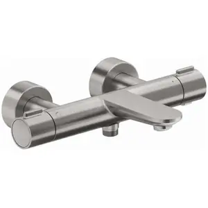 Duravit - Mitigeur bain douche thermostatique Wave inox brossé pas cher