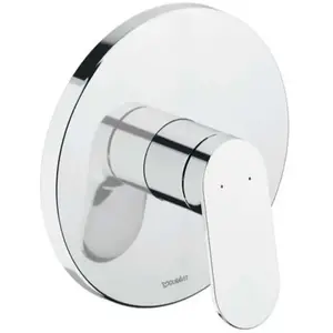 DURAVIT Façade robinet encastré 2 sorties Wave sans inverseur chromé brillant pas cher