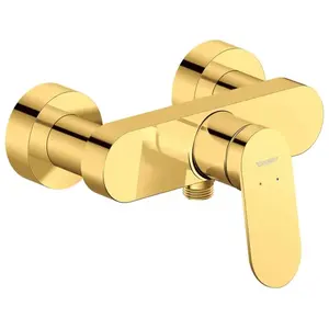 Mitigeur de douche mécanique Wave doré poli Duravit pas cher