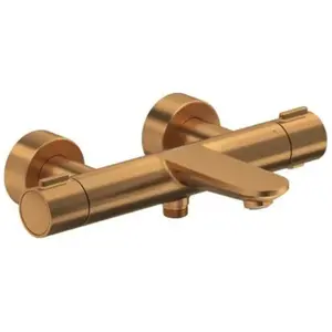 Duravit - Mitigeur bain douche thermostatique Wave bronze brossé pas cher