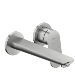 Mitigeur lavabo encastré DURAVIT Wave Inox brossé pas cher