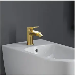 Mitigeur bidet Wave doré poli Duravit pas cher