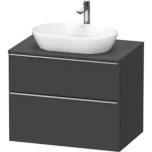 Comparateur de prix : Duravit Meuble sous lavabo D-Neo 80x55 cm, ES chêne/gris m, 2 tiroirs, 1 porte, 1 plan