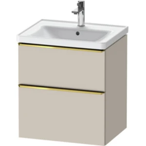 Comparateur de prix : Duravit Meuble sous lavabo D-Neo 58,4x45,2x62,5cm, 1 porte, gris poli/Taupe mat